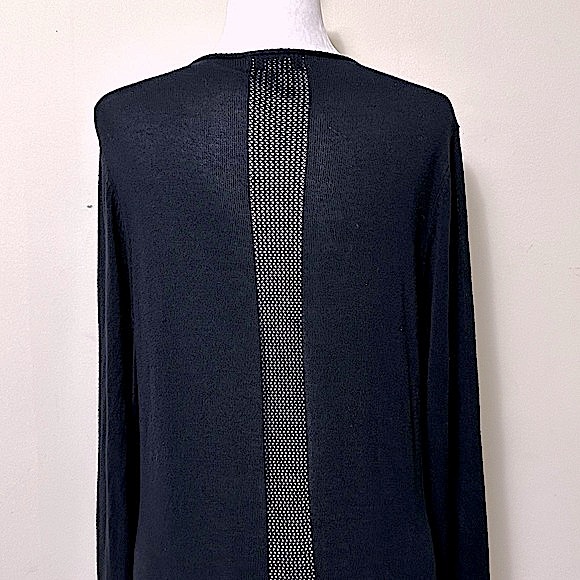 NEW Magaschoni Rayon Lightweight Thin Knit Cascading Panels w Open Front Wrap 1X - Picture 9 of 15